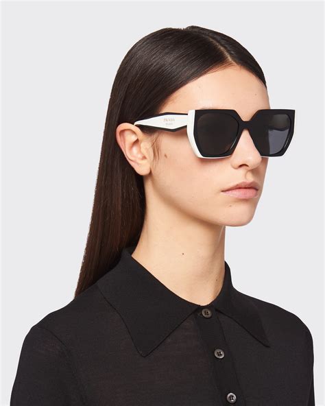 prada sunglasses curly arm|prada rectangular sunglasses.